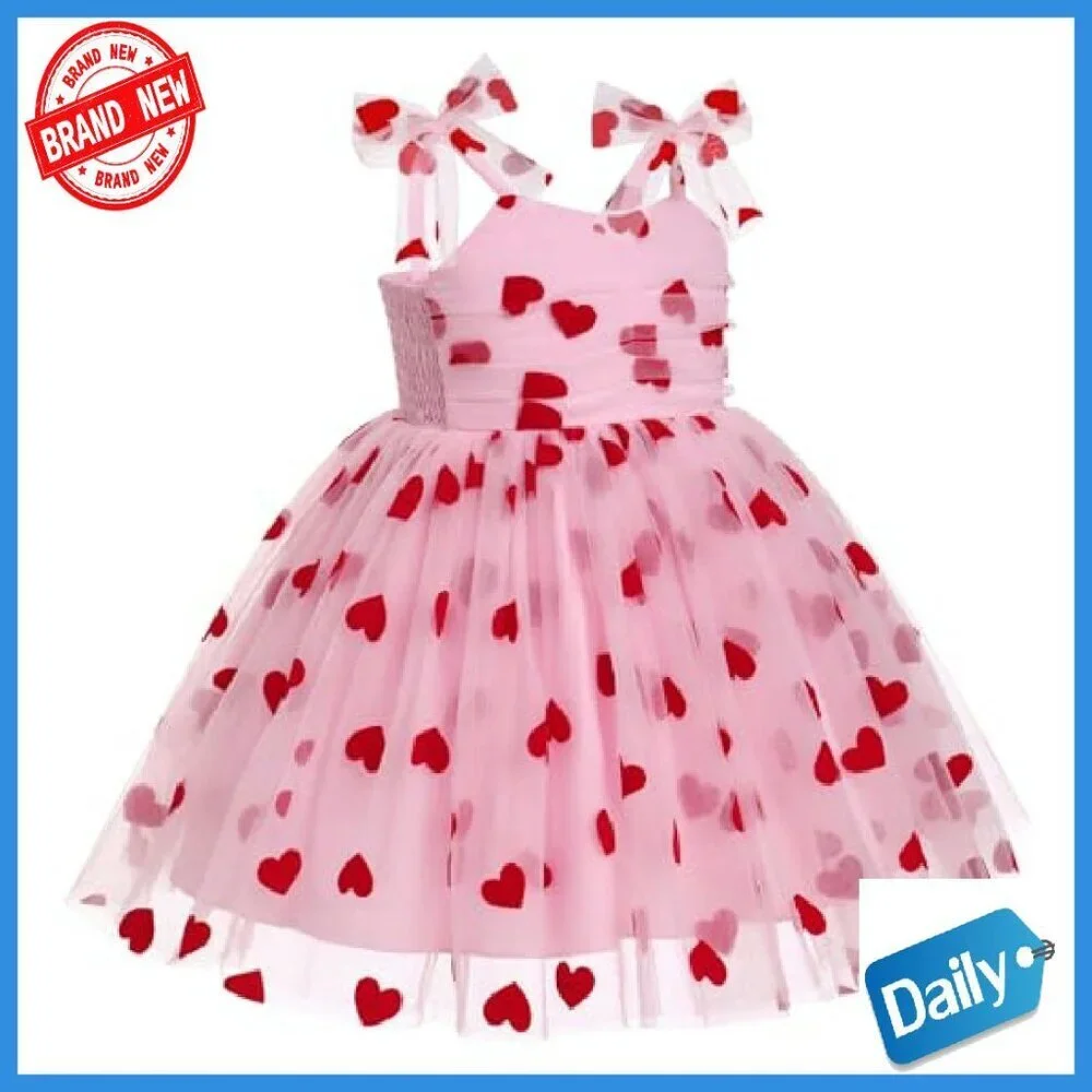 Toddler Girl Birthday Princess Dress Shiny Confetti Boho Photo Shoot Outfit